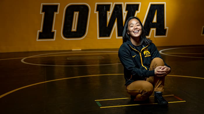 Iowa Women’s Wrestling program head coach Clarissa Chun.